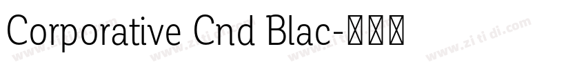 Corporative Cnd Blac字体转换